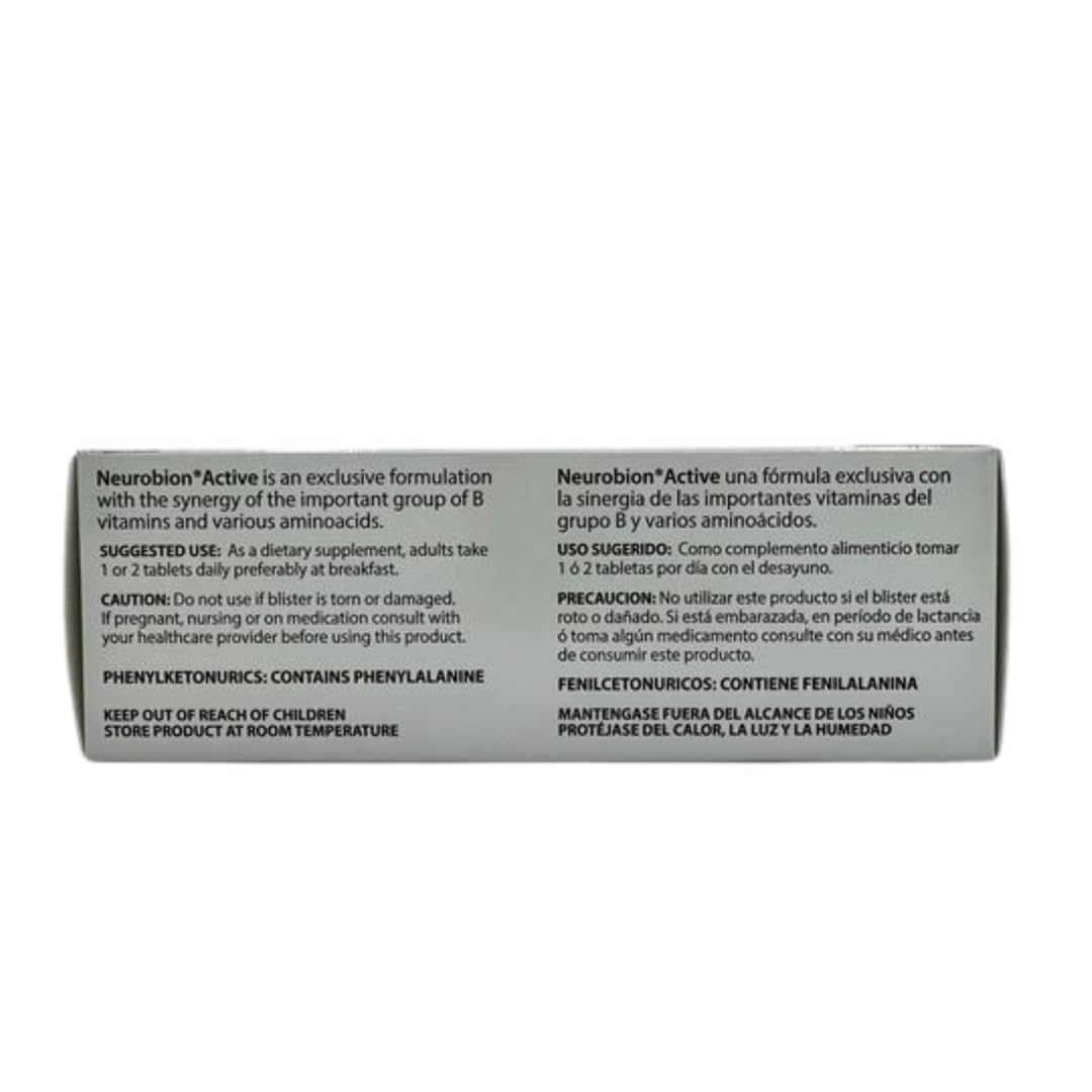 Neurobion Active 30 Tablets – Multivitamin with B Vitamins & L-Glutamic Acid (1 Count)