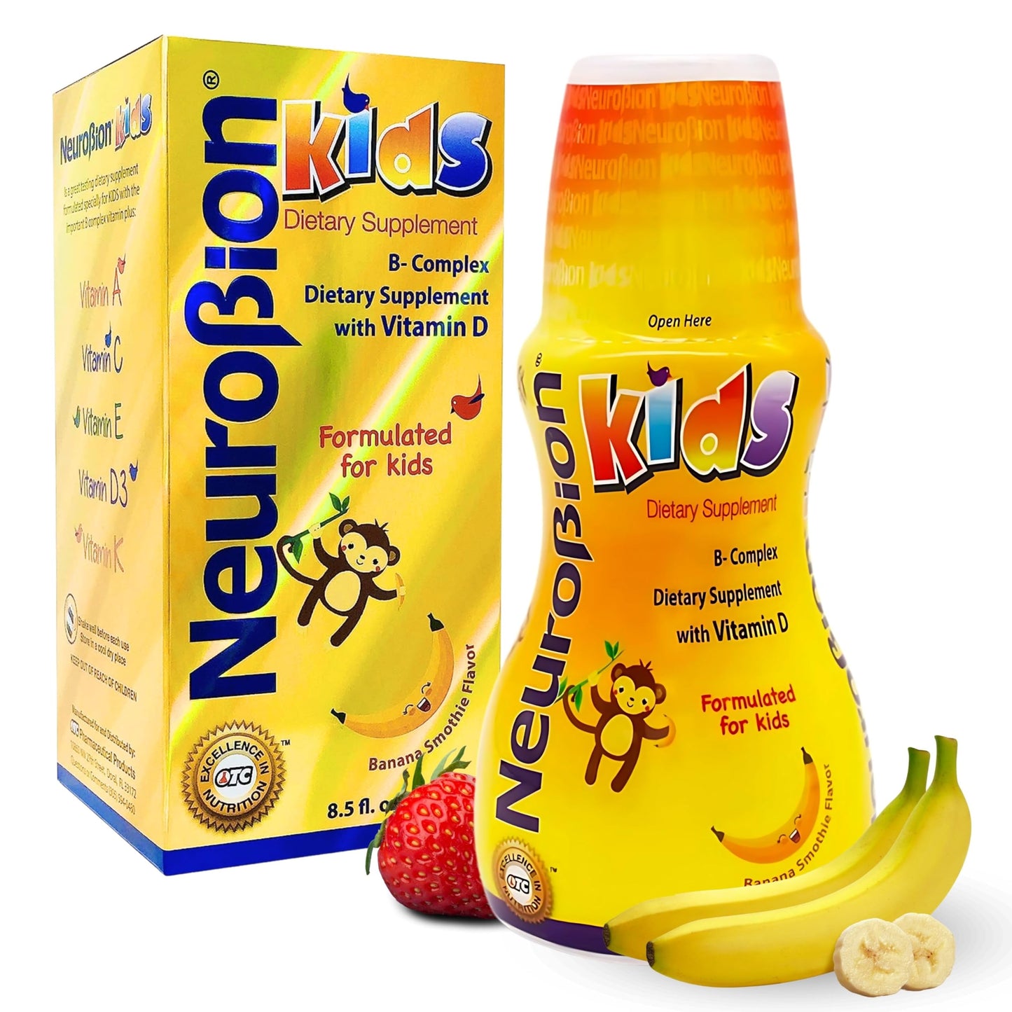 Neurobion Kids B Complex Liquid - Multivitamin for Children | 8.5 fl oz