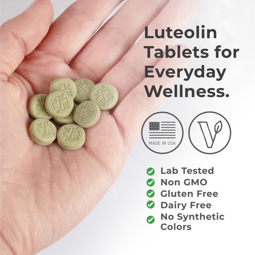 Neurogan Luteolin Tablets – 200 mg, 120 Ct | Brain Health & Immune Support