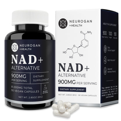Neurogan NAD+ Alternative & NADH Precursor Capsules – 900mg NAD Supplement, 90 Capsules, Made in USA
