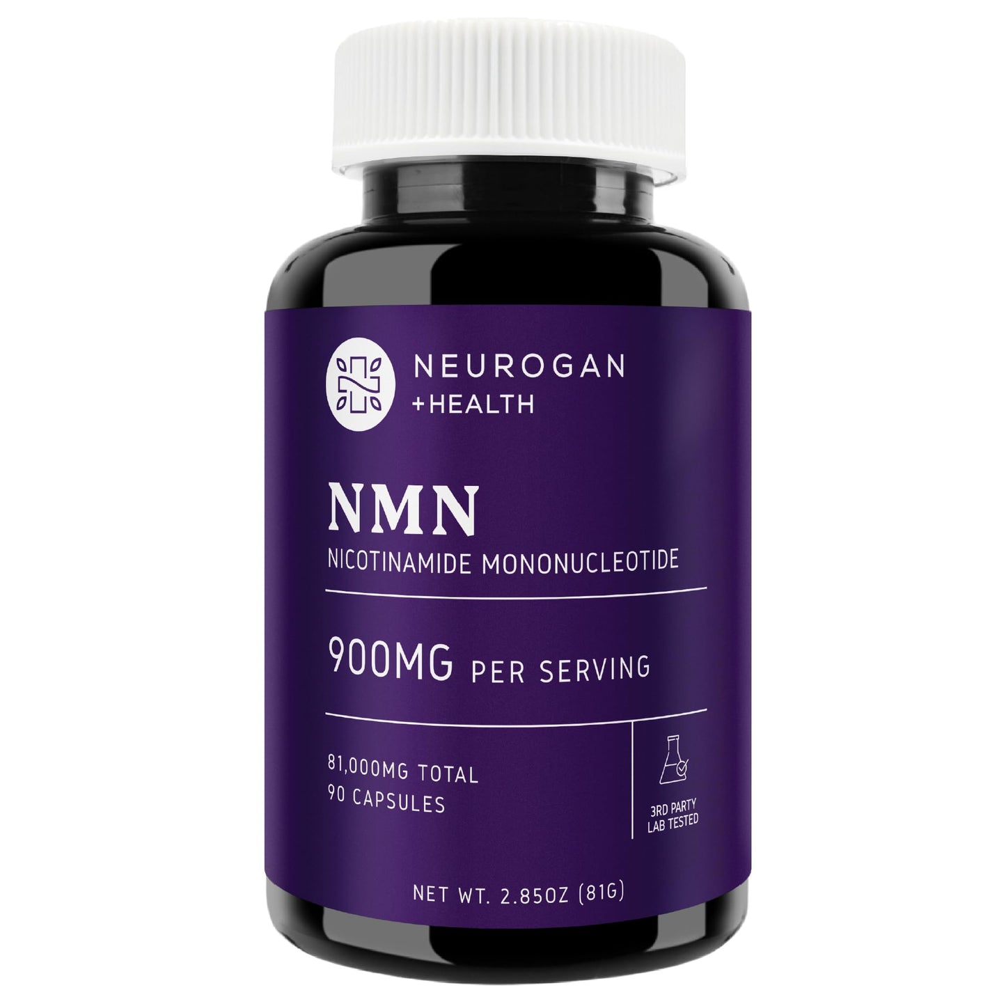 Neurogan NMN Supplement Capsules – 900 mg NMN per Serving, 90 Count