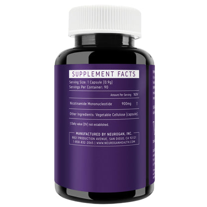 Neurogan NMN Supplement Capsules – 900 mg NMN per Serving, 90 Count