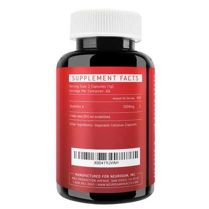 Neurogan Urolithin A PRO Capsules - 1000mg, 120 Count | Ultra Micronized Urolithin A