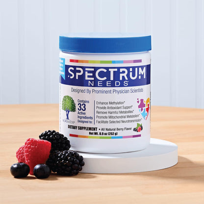 SpectrumNeeds by NeuroNeeds – Berry Nutrition with 33 Active Ingredients for Everyday Wellness