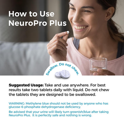 Best 365 Labs NeuroPro+ Methylene Blue & C Complex – Maximum Strength Mental Clarity, 60 Tablets