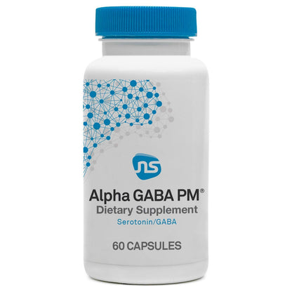 NeuroScience GABA PM Calm Sleep Aid for Adults - 400mg L-Theanine + 5-HTP + Magnesium (60 Capsules)