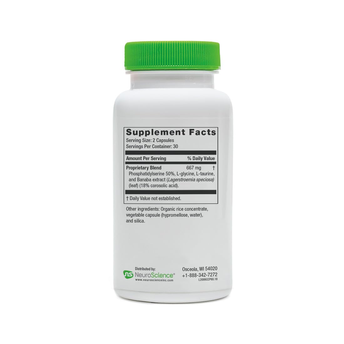 NeuroScience Neuro Adrenal Support – Calm Sleep, Immune Support & Cortisol Balance (60 Caps)