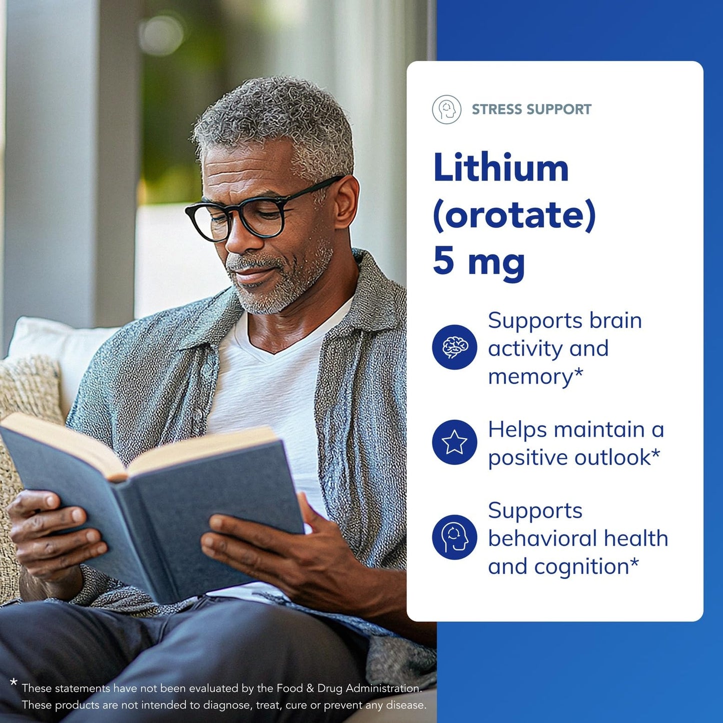 Pure Encapsulations Lithium Orotate 5 mg – Brain Support with NAC (180 caps)
