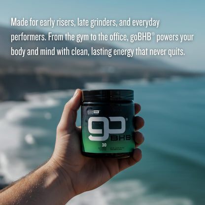 CleanForm goBHB Clean Energy Powder – Caffeine-Free Cellular Fuel with BHB
