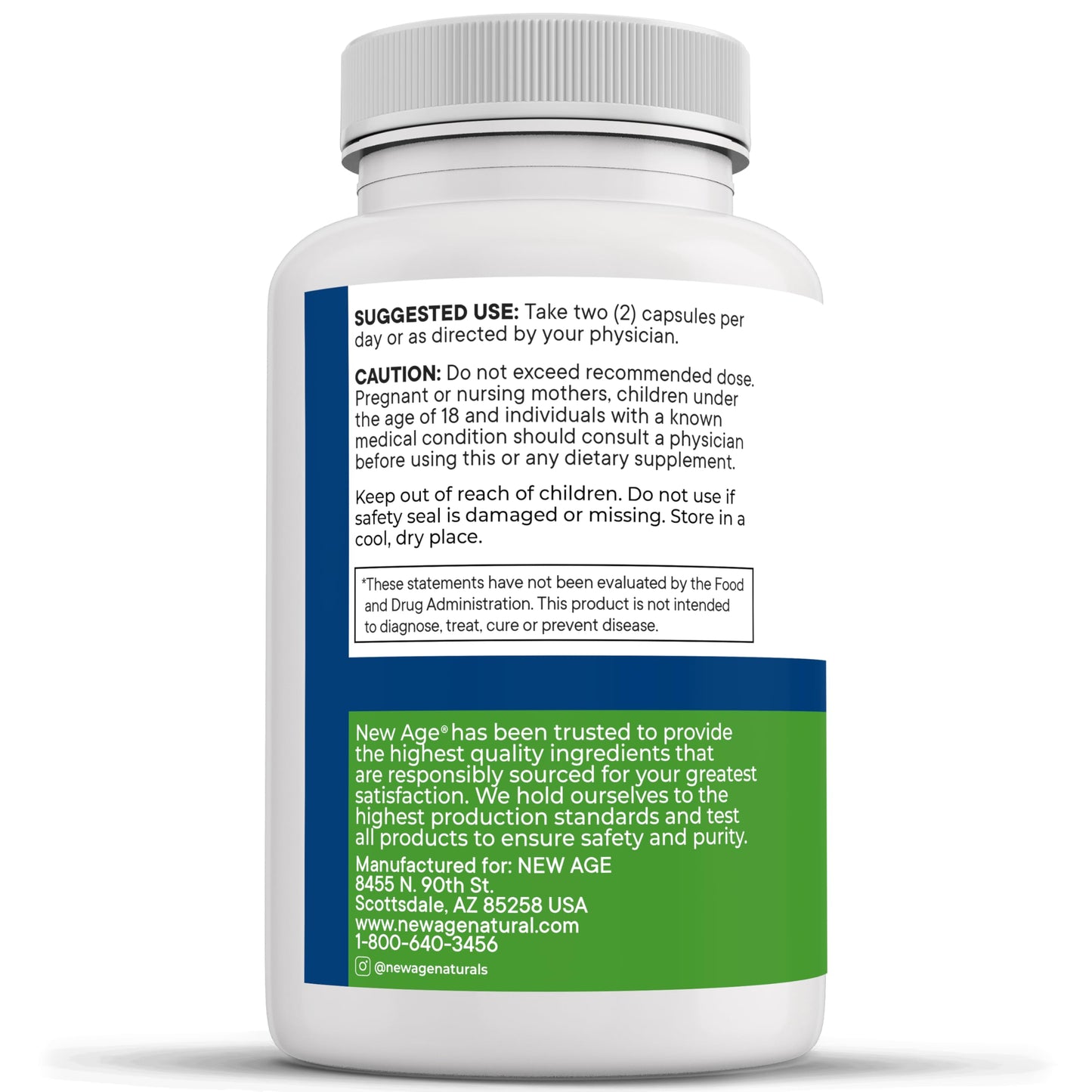 NEW AGE AREDS 2 Eye Vitamins – Lutein, Zeaxanthin, Bilberry & Astaxanthin – 180 Count