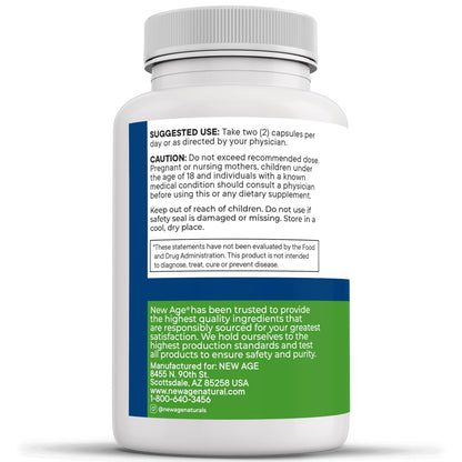 NEW AGE AREDS 2 Eye Vitamins – Lutein, Zeaxanthin, Bilberry & Astaxanthin – 180 Count