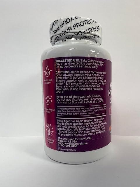 NEW AGE Collagen Pills with Biotin, Keratin & Hyaluronic Acid – 270 Count