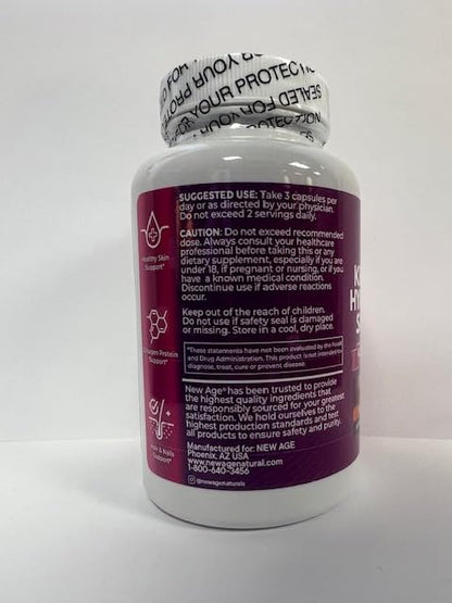 NEW AGE Collagen Pills with Biotin, Keratin & Hyaluronic Acid – 270 Count