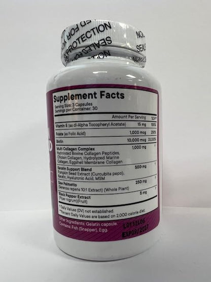 NEW AGE Collagen Pills with Biotin, Keratin & Hyaluronic Acid – 270 Count