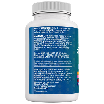 NEW AGE Eye Health Vitamins – Bilberry, Lutein & Zeaxanthin, AREDS 2 Blend, 180 Count