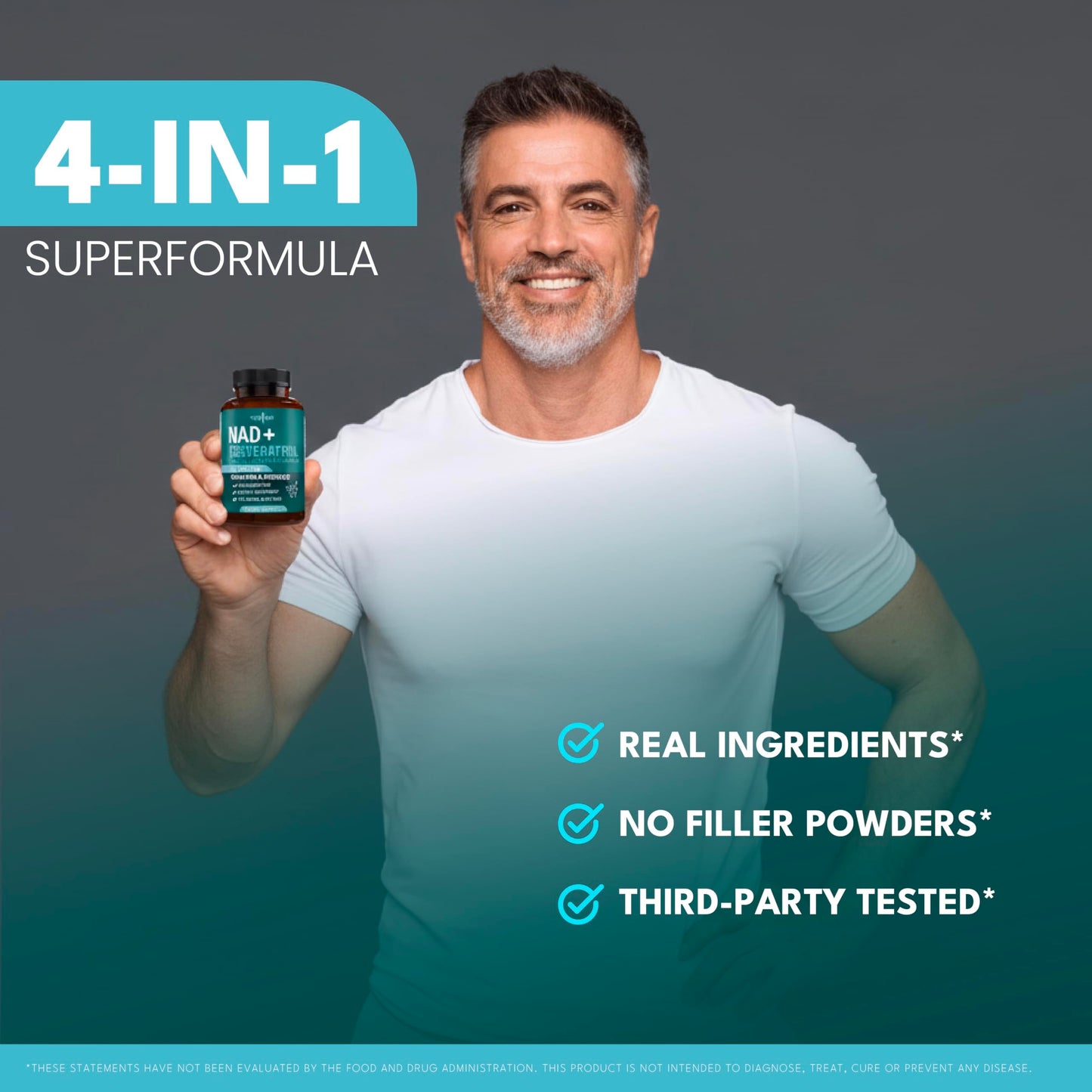 NEW AGE NAD+ Supplement Complex – 300 mg NAD+, Astaxanthin, Urolithin A, Resveratrol & CoQ10 – Vegan, Non-GMO