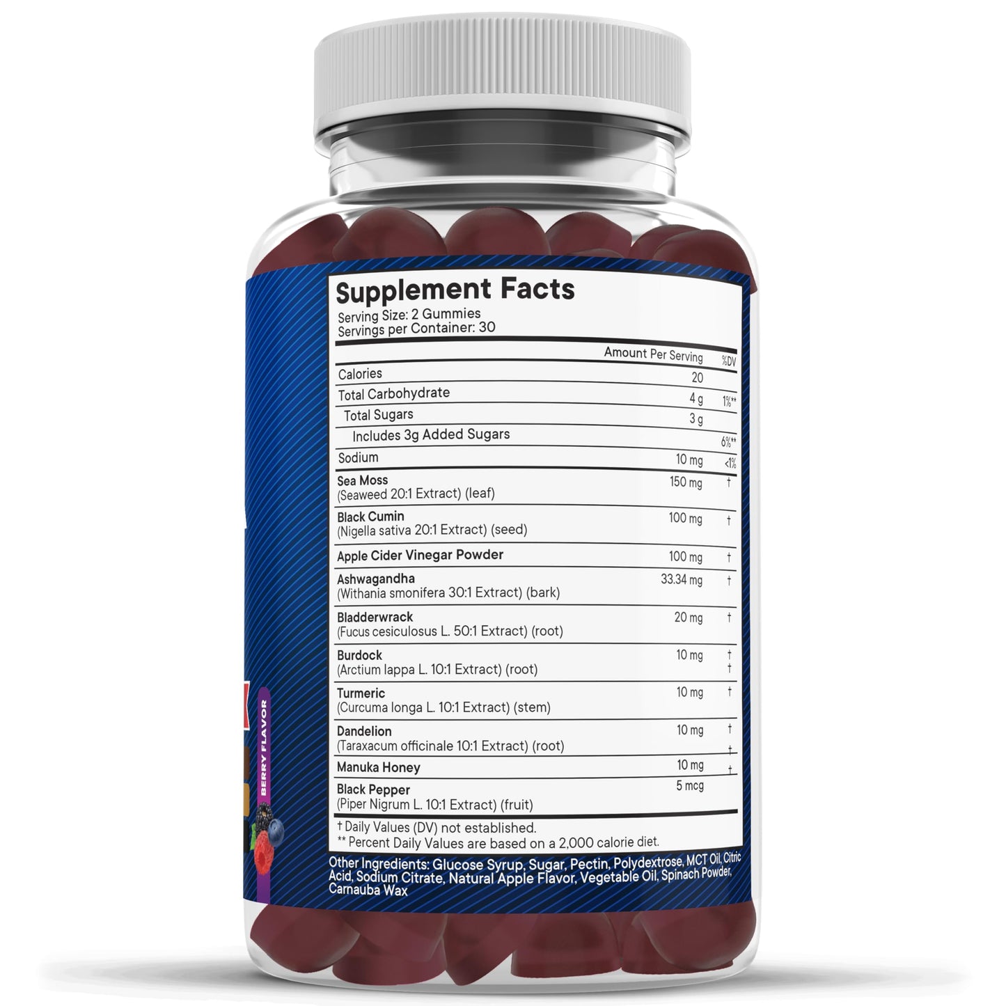 NEW AGE Sea Moss Gummies 10-in-1 with Black Seed, Ashwagandha, Turmeric | Vegan 180 Count