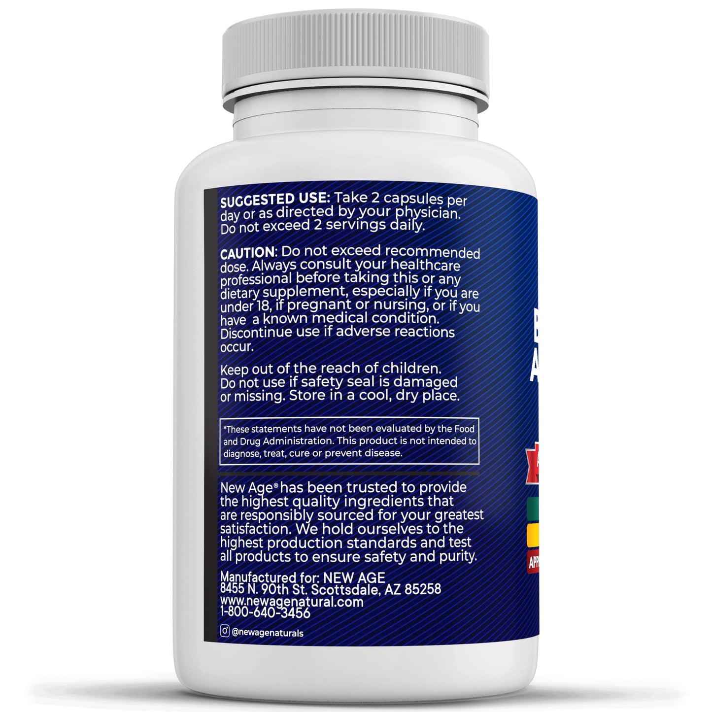 NEW AGE Silica Sea Moss & Black Seed Oil – All-in-1 Mineral Formula with Ashwagandha, Turmeric, Bladderwrack, Burdock | Gluten Free