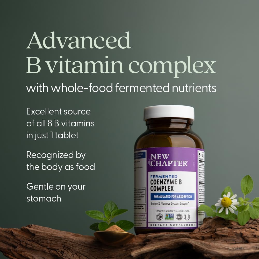 New Chapter Vitamin B Complex – Fermented Coenzyme B, Organic 90 ct