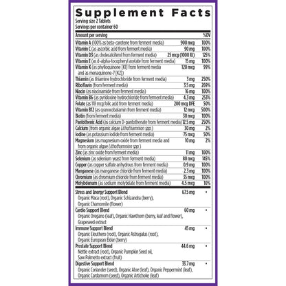 New Chapter Men's Multivitamin Advanced Formula – Stress, Immune & Energy Support (120 ct)