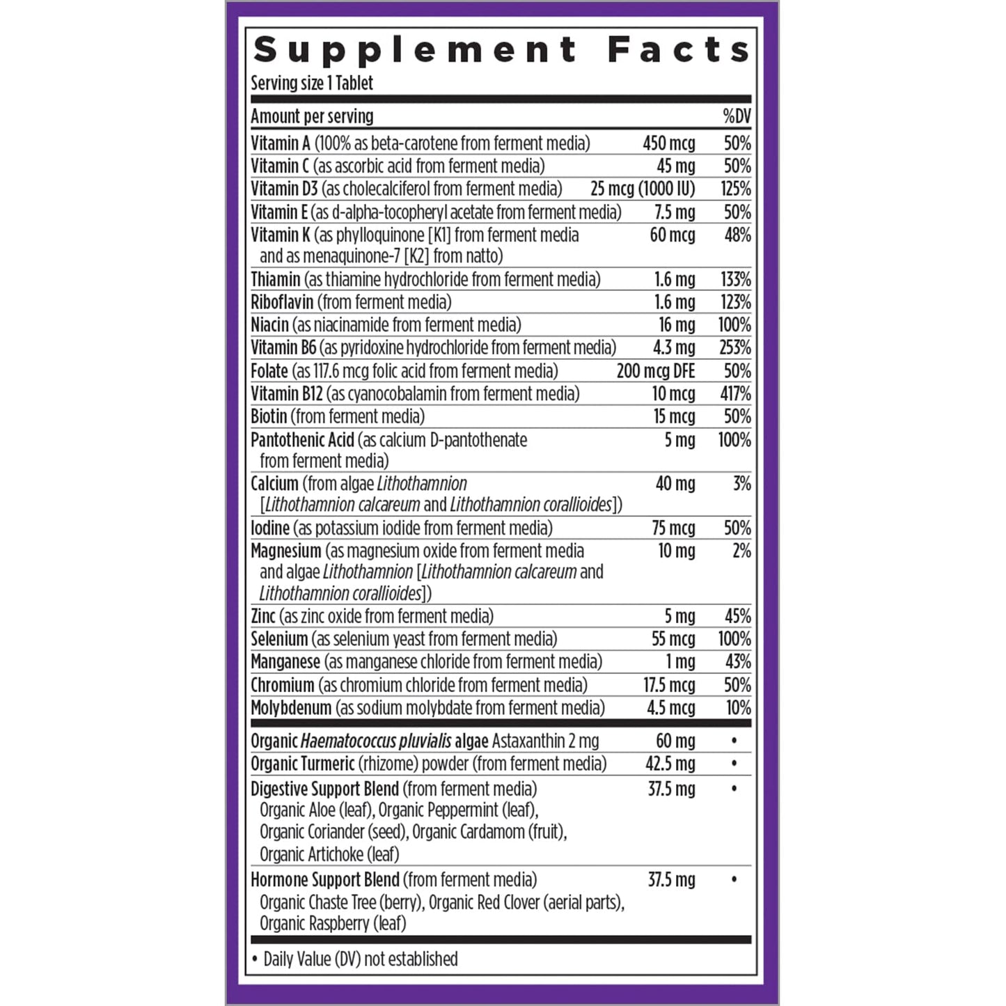 New Chapter Every Women's One Daily 55-plus 90ct – Fermented Multivitamin for 50+ Vitality