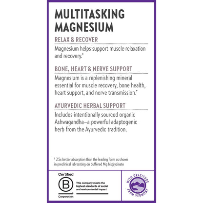 New Chapter Magnesium + Ashwagandha 325 mg Glycinate – 90 ct, 2.5x Absorption | Non-GMO