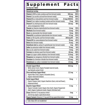 New Chapter Men’s Multivitamin 40+ – One Daily Fermented Nutrients for Immune & Energy Support | Gluten-Free