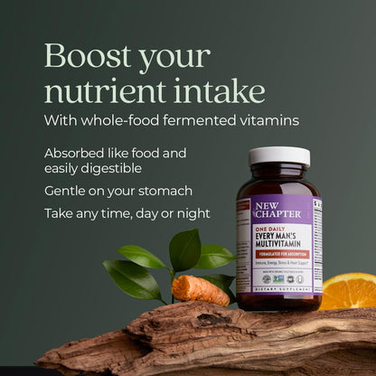 New Chapter Men's Multivitamin - One Daily, Fermented & Immune Support