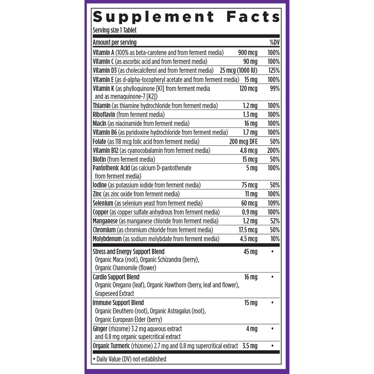New Chapter Men's Multivitamin - One Daily, Fermented & Immune Support