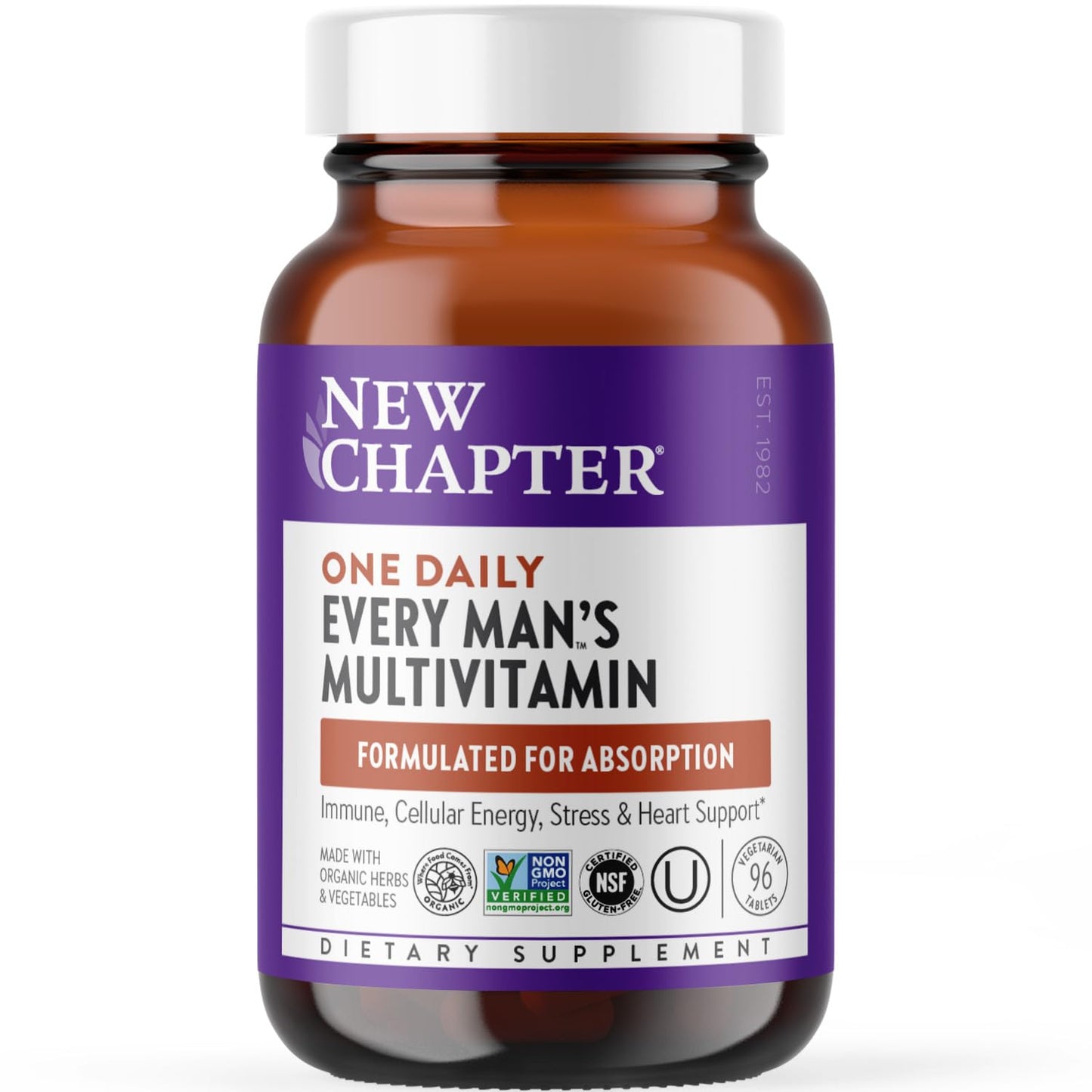 New Chapter Men's Multivitamin - One Daily, Fermented & Immune Support