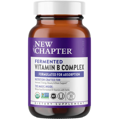 New Chapter Organic Fermented Vitamin B Complex – 30 Count (30 CT)