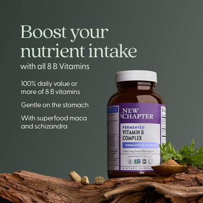 New Chapter Organic Fermented Vitamin B Complex – 30 Count (30 CT)