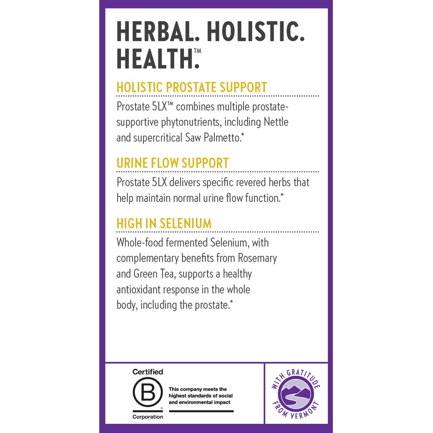 New Chapter Prostate 5LX™ – Prostate Supplement with Clinical-Strength Saw Palmetto + Fermented Selenium, 180 Vegetarian Capsules