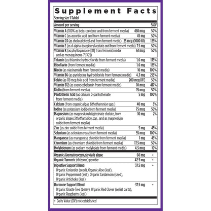 New Chapter Women's 55+ One Daily Multivitamin with Astaxanthin | Immune, Heart & Bone Support