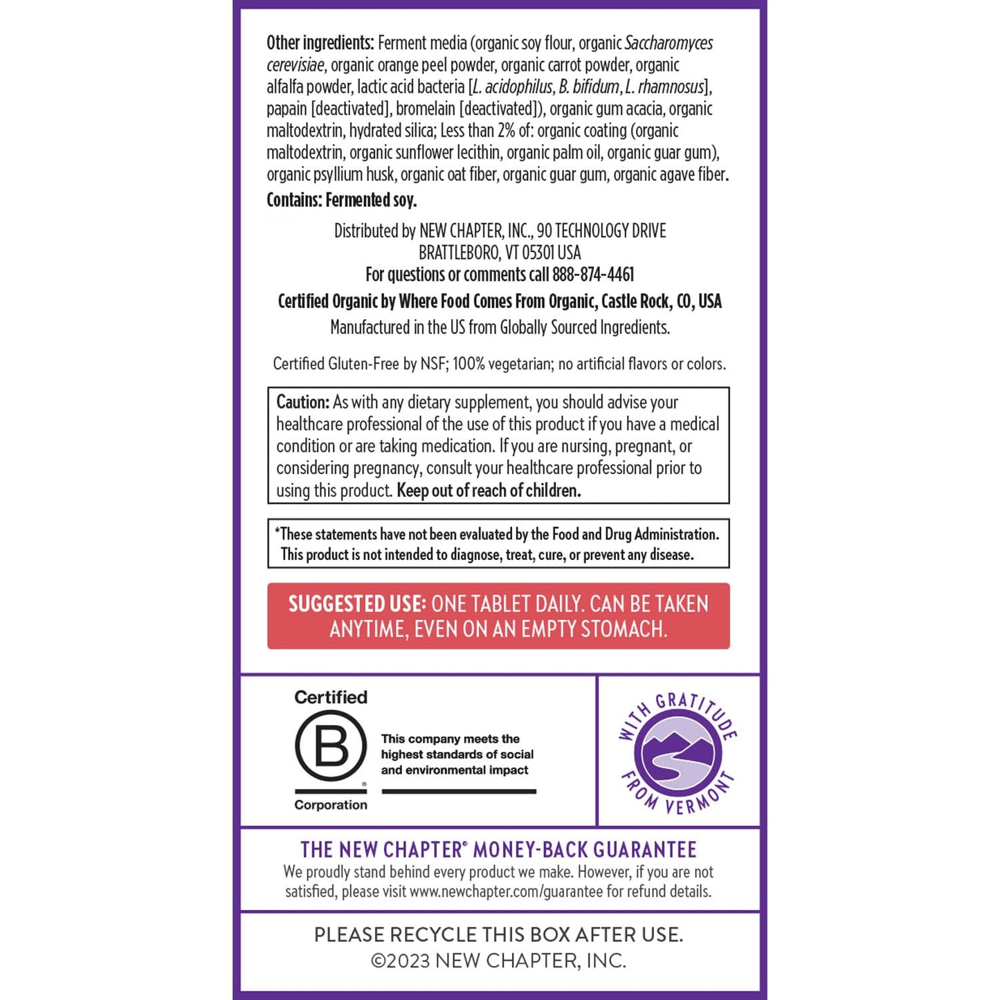 New Chapter Women's 55+ One Daily Multivitamin with Astaxanthin | Immune, Heart & Bone Support