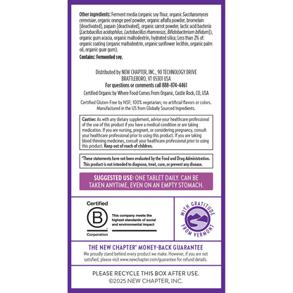 New Chapter Women’s Multivitamin 40+ | One Daily, Gentle on Empty Stomach, Non-GMO, Gluten-Free | 96 Tablets
