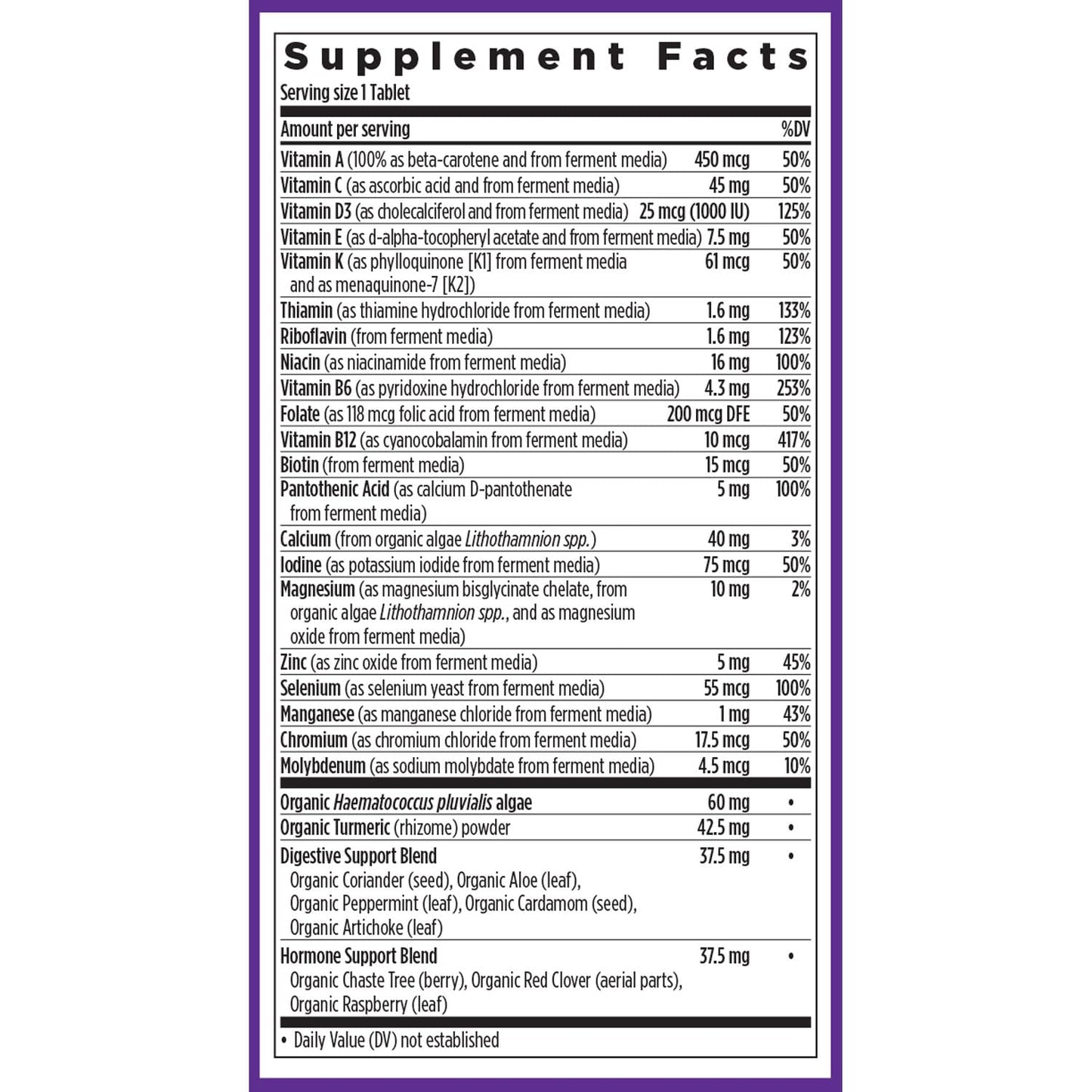 New Chapter Women's 55+ One Daily Multivitamin with Astaxanthin | Immune, Heart & Bone Support