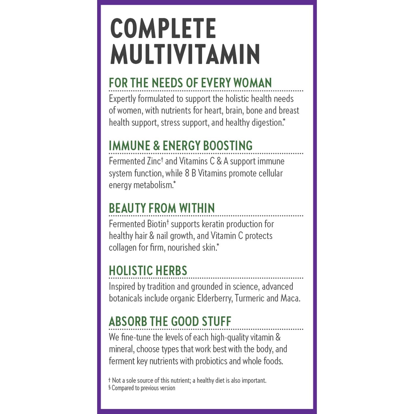 New Chapter Women’s Multivitamin with Iron, D3, B Vitamins & Zinc – Gentle on Empty Stomach, One Daily