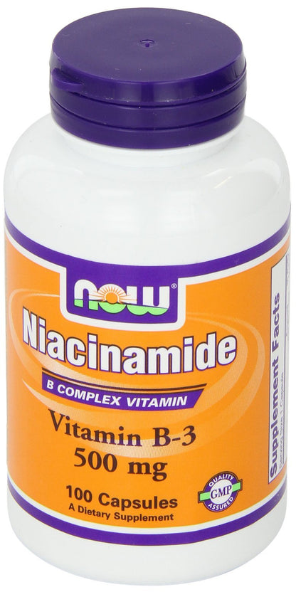 Niacinamide 500mg 100 Capsules (Pack of 2) | Non-GMO • Vegan • GMP