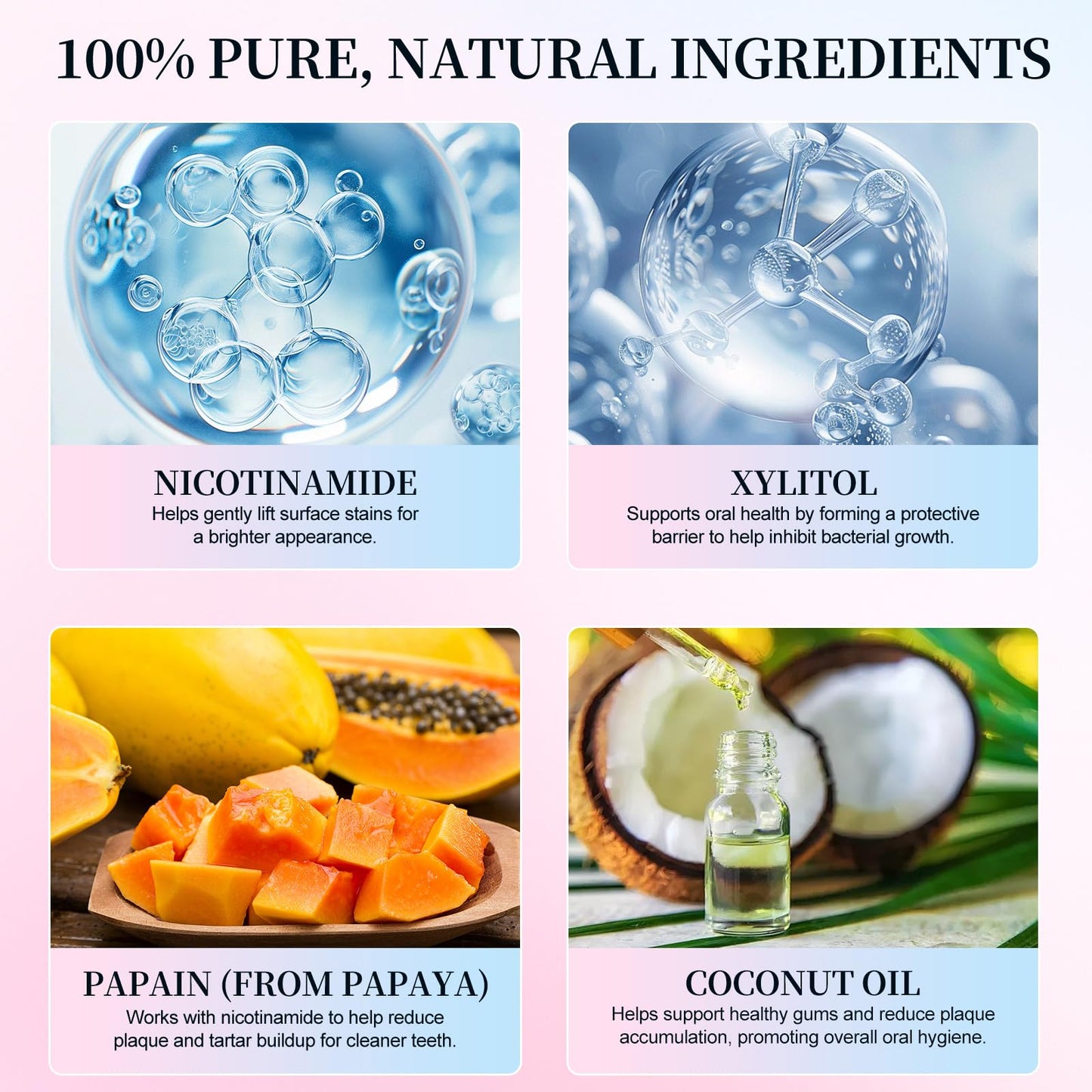 Niacinamide Whitening Toothpaste 100g – Fresh Breath, Stain Removal & Gum Care