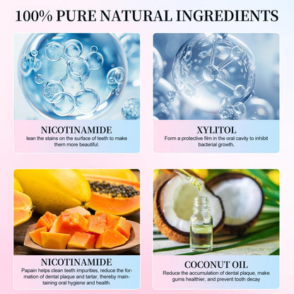 Niacinamide Whitening Toothpaste – Whitens Teeth, Protects Enamel, Freshens Breath for Sensitive Teeth