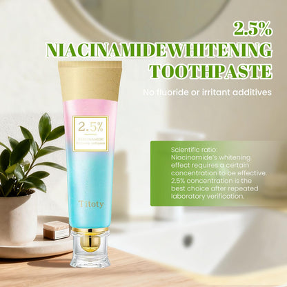 Niacinamide Whitening Toothpaste 2.5% – Gentle Stain Removal & Gum Health | Titoty
