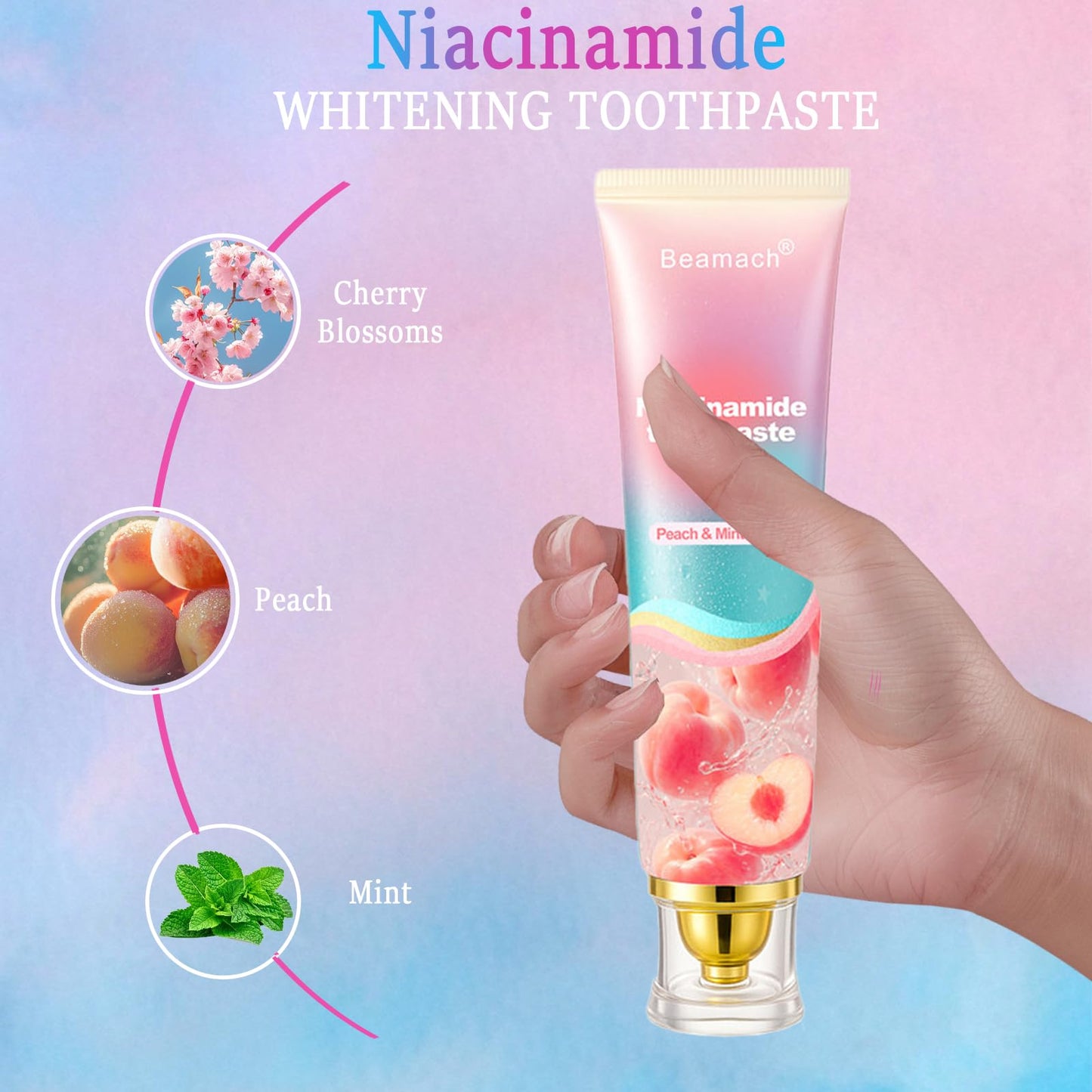 Niacinamide Whitening Toothpaste | Probiotic, Fluoride-Free, Sensitivity Relief