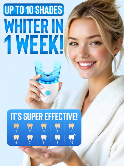 Nicwell Teeth Whitening Kit for Sensitive Teeth – 3x 35% Carbamide Peroxide + LED Light