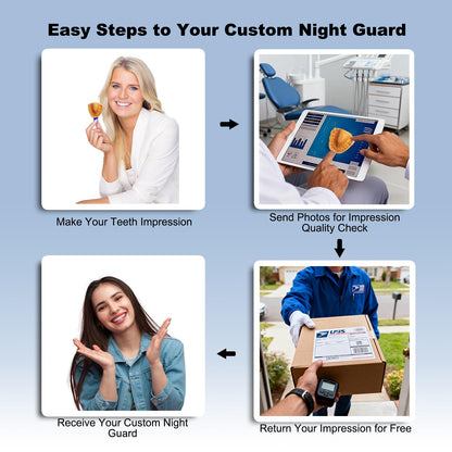 Custom Night Guard for Bruxism & Grinding – BPA-Free Mouthguard with Mold Kit