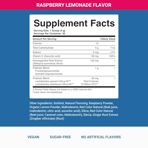Nighttime Complete by ActivatedYou – Raspberry Lemonade with Ashwagandha, Prebiotics & Probiotics