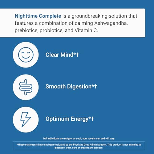 Nighttime Complete by ActivatedYou – Raspberry Lemonade with Ashwagandha, Prebiotics & Probiotics