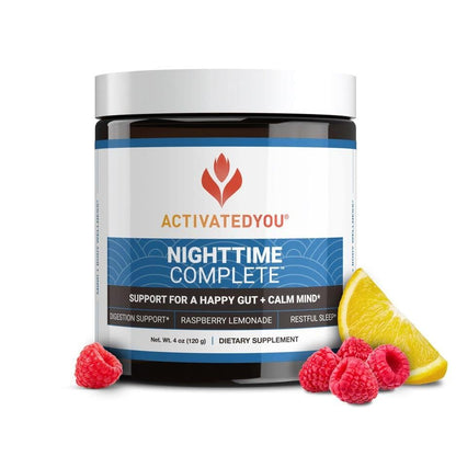 Nighttime Complete by ActivatedYou – Raspberry Lemonade with Ashwagandha, Prebiotics & Probiotics