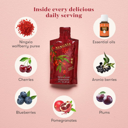 Young Living Ningxia Red Supplement – Fortify & Revitalize, 30 Pack, 2 oz Each
