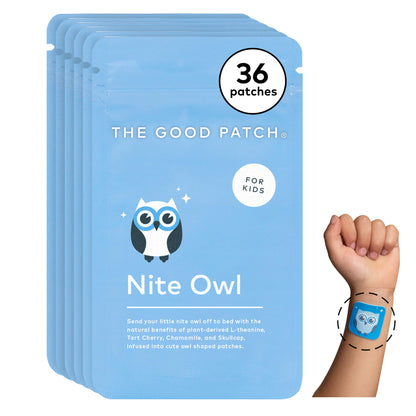 The Good Patch Nite Owl Patch – Natural Sleep Support for Kids (36 Patches)